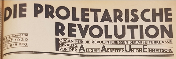 Die proletarische Revolution