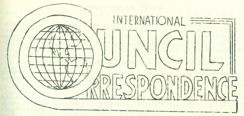 International Council Correspondence