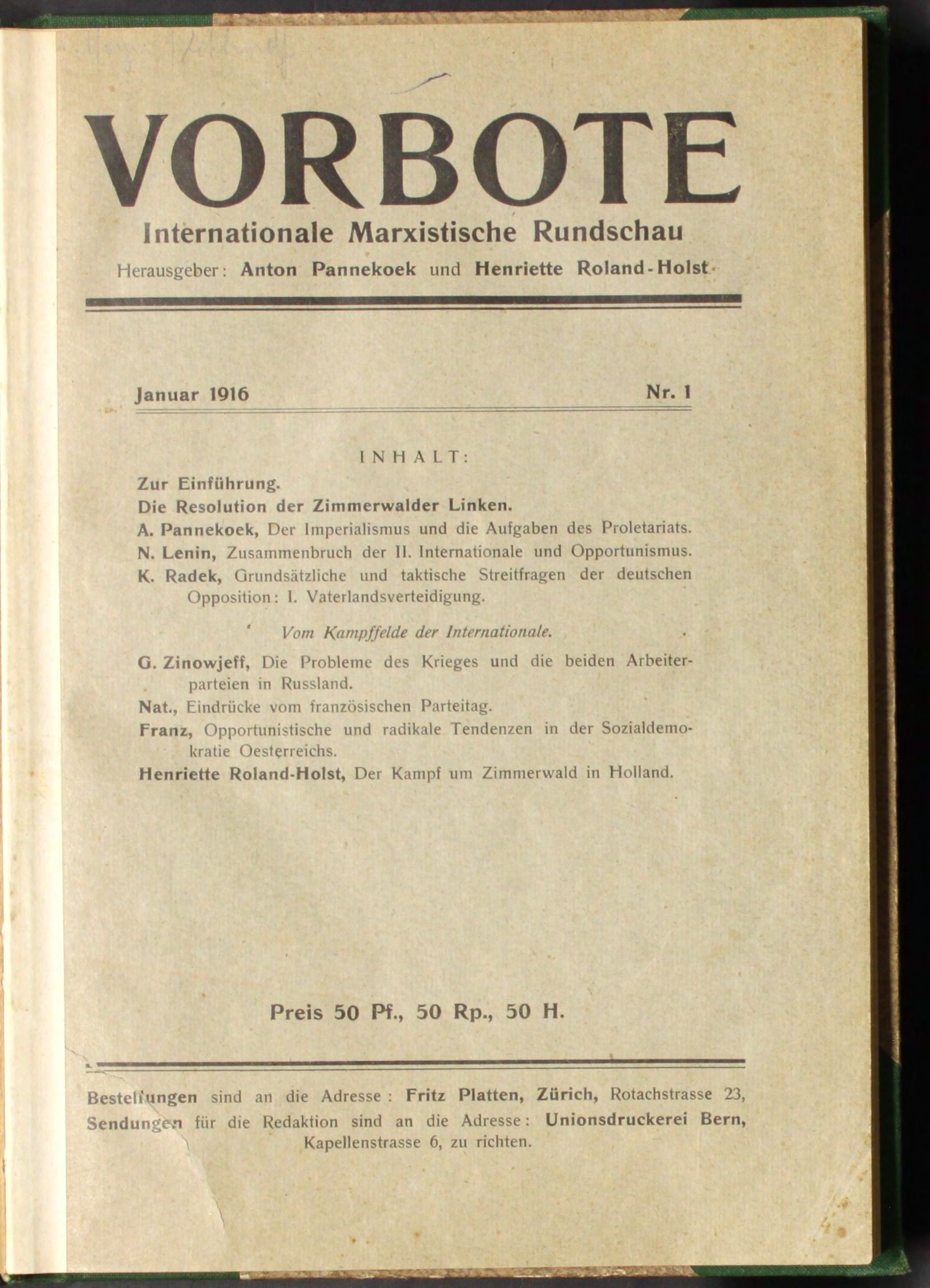 Vorbote