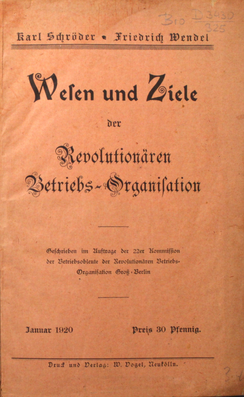 Die Revolutionäre Betriebsorganisation